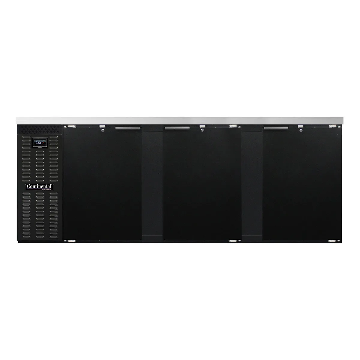 Continental Refrigerator BB90N 90" Back Bar Cooler with Solid Door