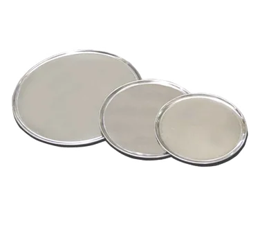 Omcan USA 20221 Commercial Pizza Pan, 15" Round Aluminum Tray, Solid Construction, 14"-15" Diameter