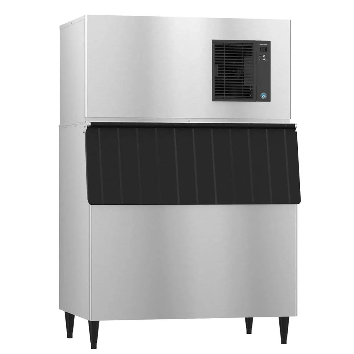 Hoshizaki IM-544SAK/B-700SF Air Cooled Full Cube 453 lb Ice Machine with Bin, 700 lb Storage