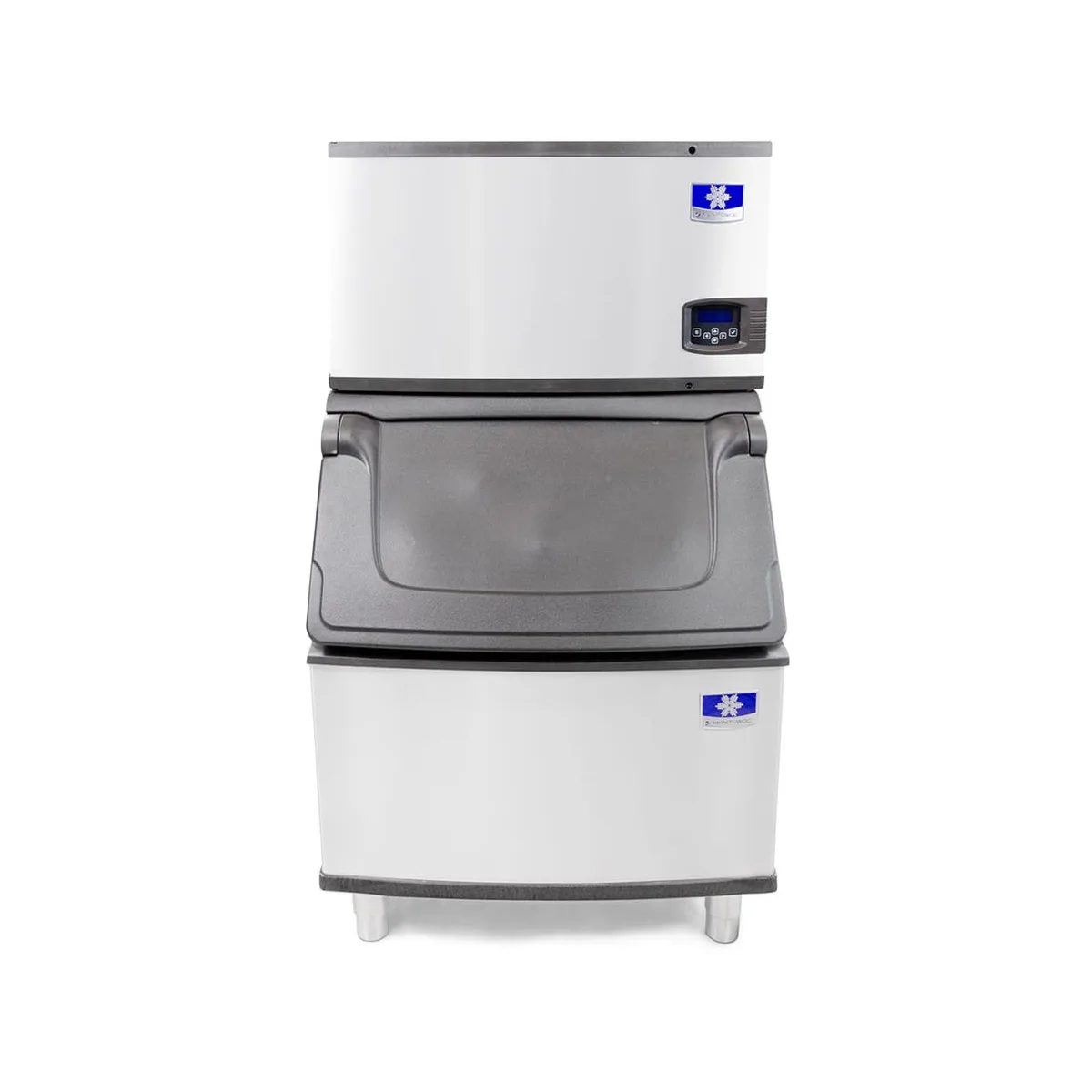 Manitowoc IYP0500W/D400 Water Cooled Half Cube 535 lb Ice Machine with Bin, 365 lb Storage