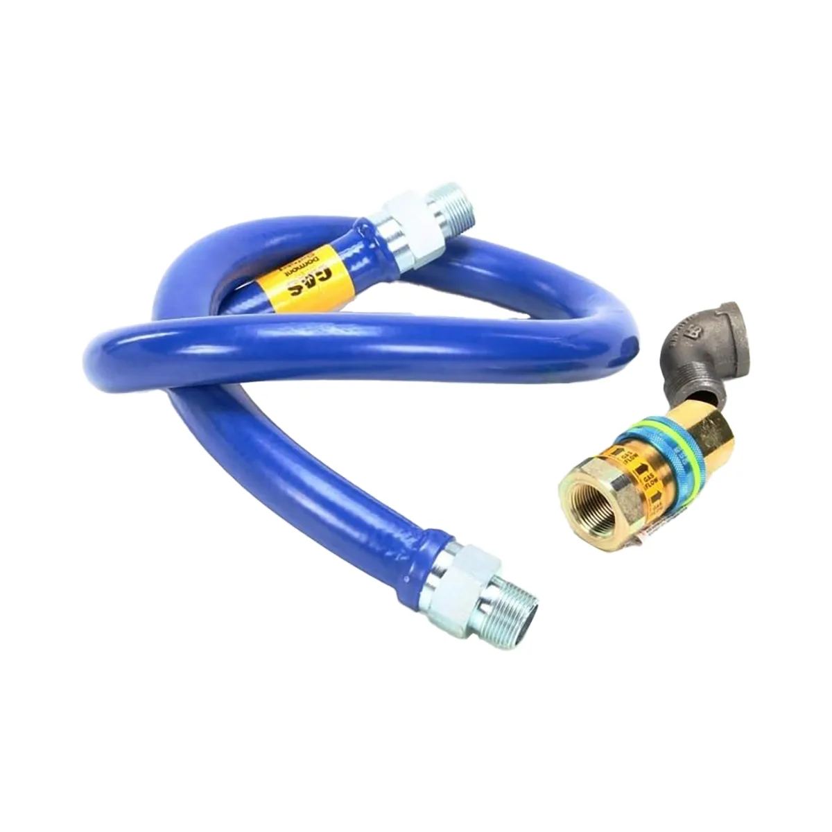 Dormont 16100BPQ60 SnapFast 60" Gas Connector Kit w/ Elbow, 1" Diameter