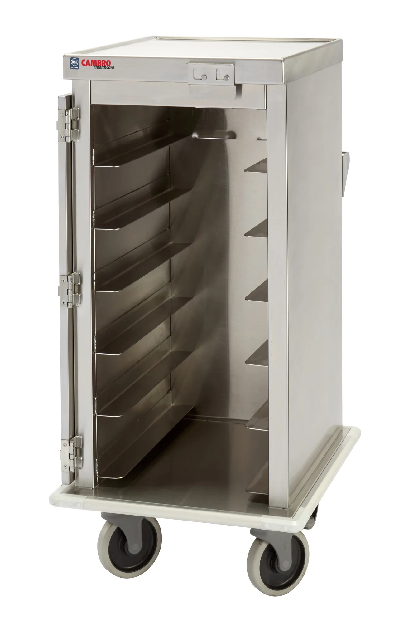 Cambro MDS1520T6000 Stainless Steel Meal Delivery Cart - Holds (6) 15" X 20" Trays