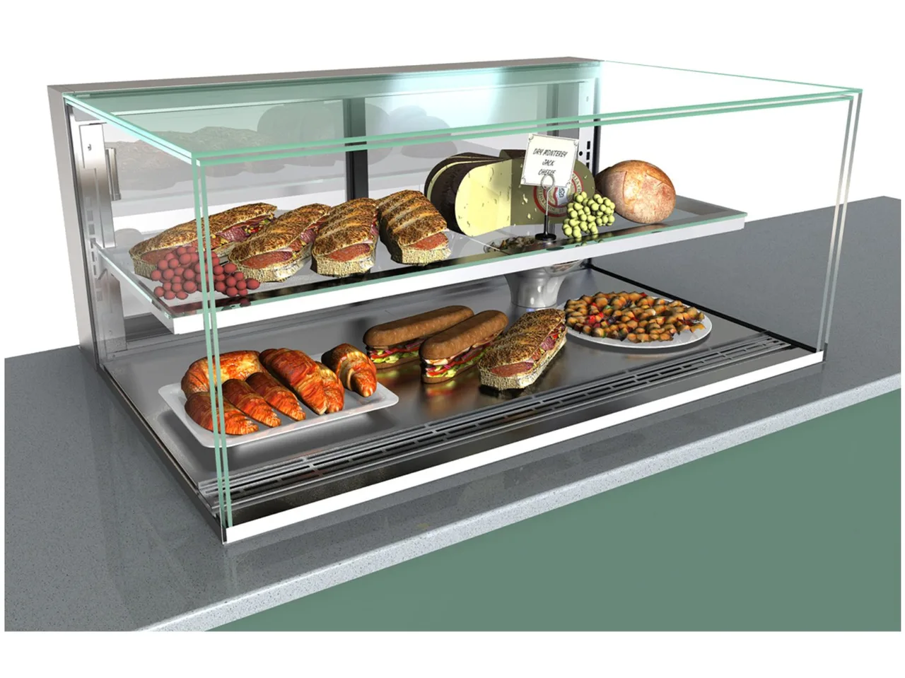 Structural Concepts NE6020RSV Reveal® 60" Full Service Refrigerated Slide In Counter Case