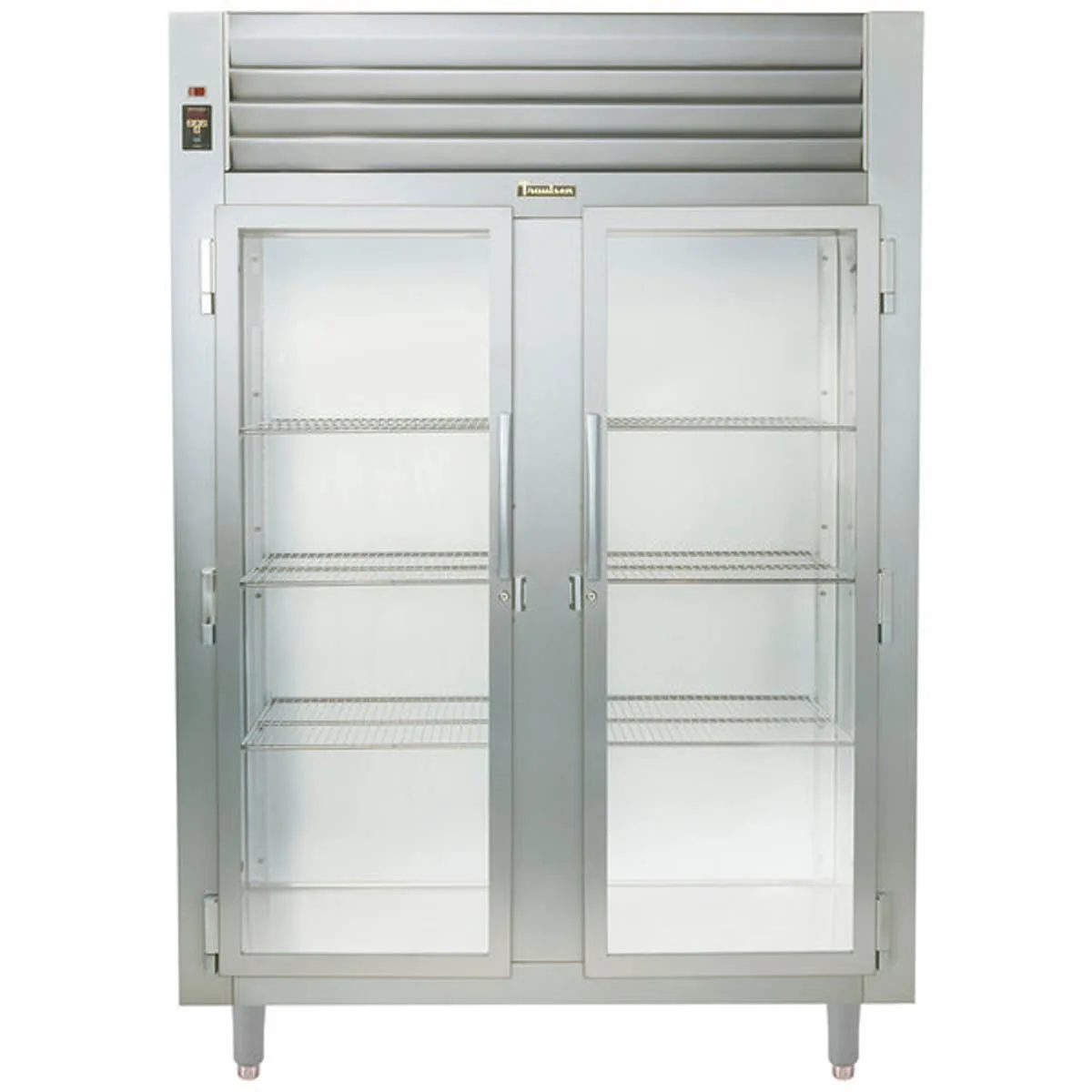 Traulsen AHT232WUT-FHG 58" 2-Section Reach-In Refrigerator w/ 2 Glass Doors, Top Mount, 51.4 cu. ft.