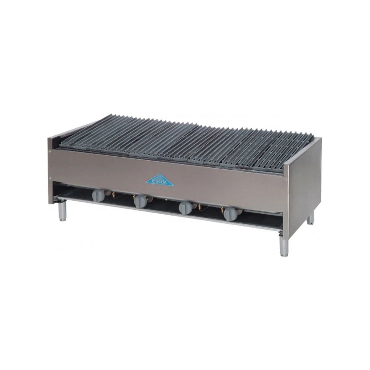 Comstock-Castle ELB42 42" Countertop Gas Lava Rock Charbroiler w/ (6) Burners, 108.000 BTU