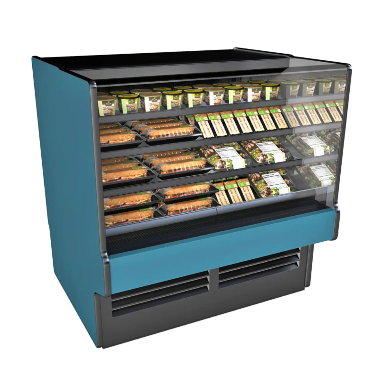 Structural Concepts GMSSV452R 51" Self-Service Refrigerated Open Air Merchandiser, Self-Contained Refrigeration
