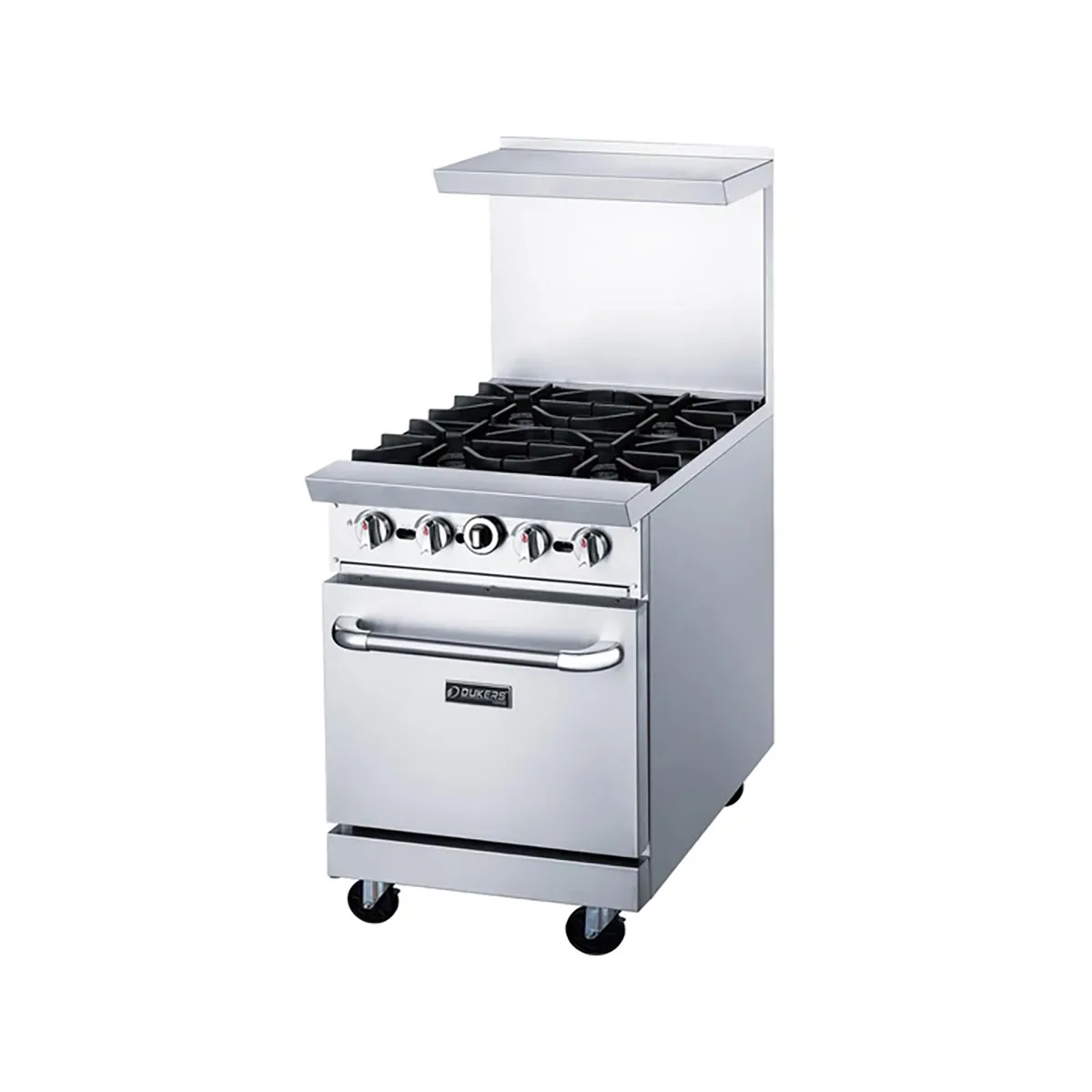 Dukers Appliance Co DCR24-4B 24" Gas Restaurant Range w/ (4) Open Burners, (1) Standard Oven, 162.000 BTU