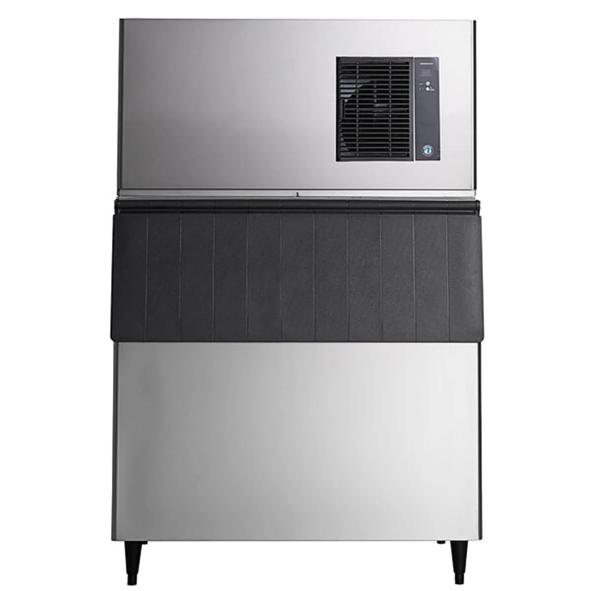 Hoshizaki IM-544SAK/B-700SF Air Cooled Full Cube 453 lb Ice Machine with Bin, 700 lb Storage