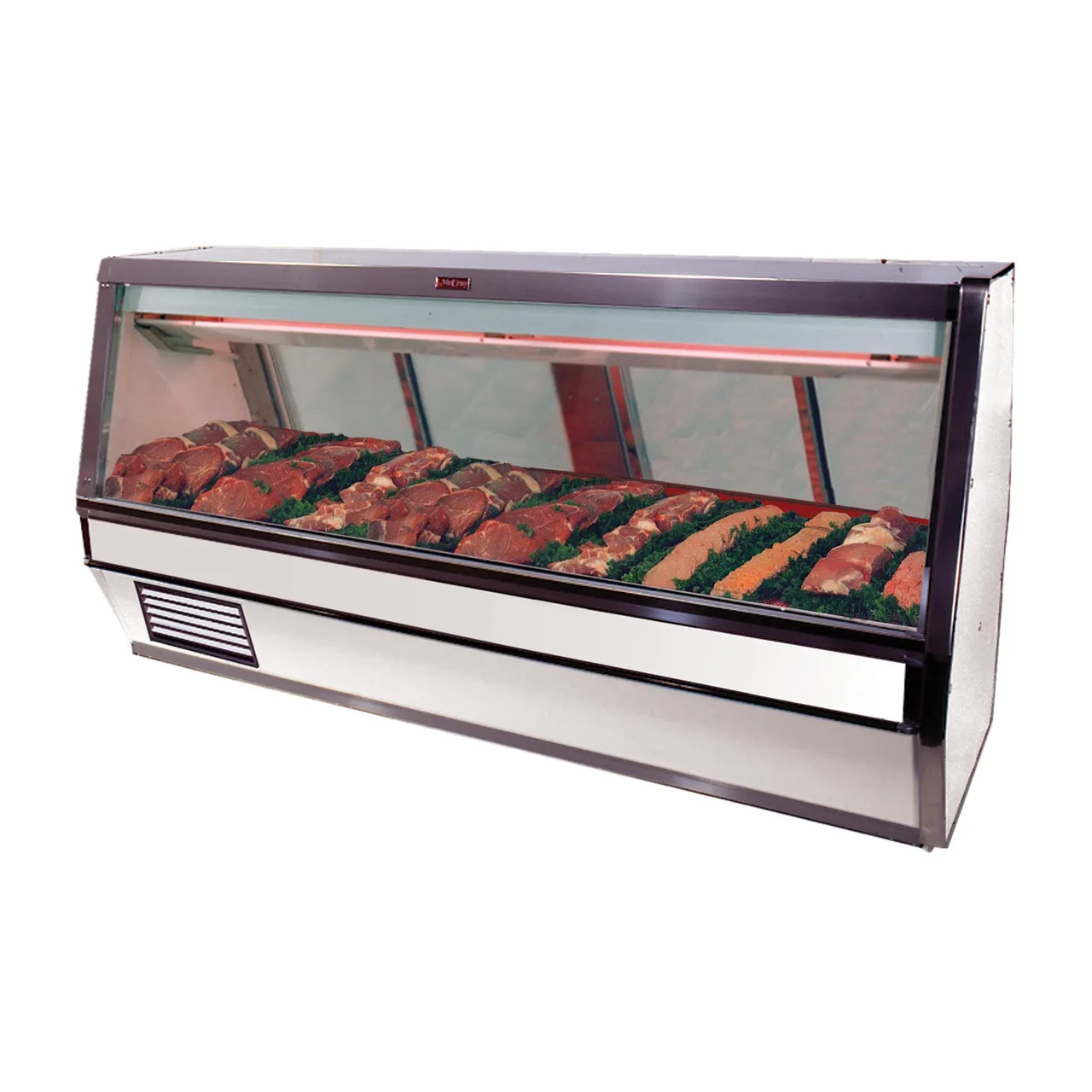 Howard-McCray R-CMS40E-6-S-LED 77" Single Duty Flat Refrigerated Meat Display Case, Remote