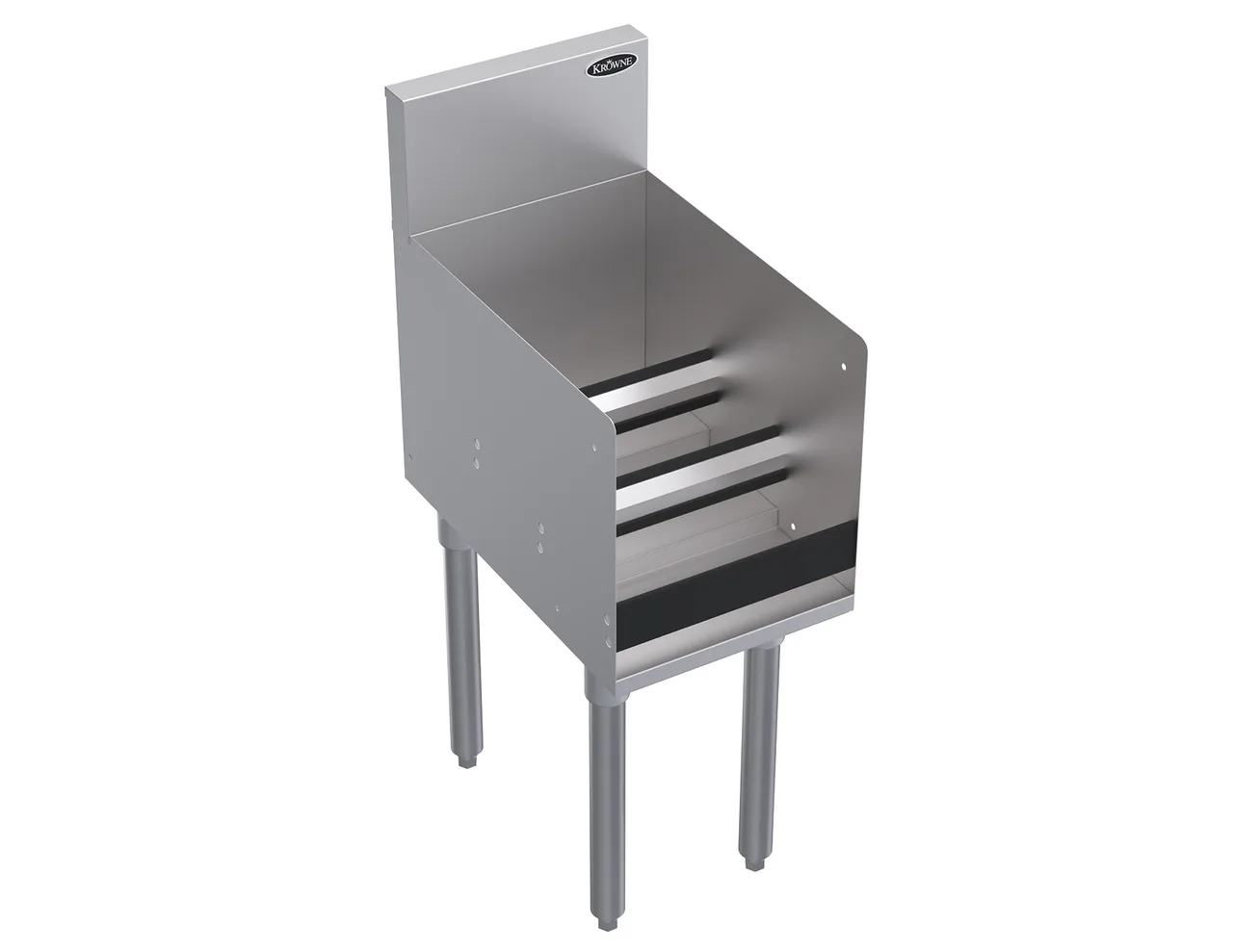 Krowne Metal KR19-12RD Underbar Bottle Storage Display Unit, 12"W x 19"D