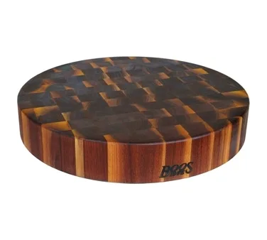 John Boos WAL-CCB183-R - 18" Diameter Walnut Board, 3" Thick End Grain, Oil‑Finish, Reversible