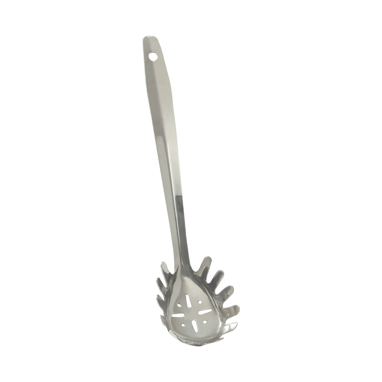 CAC China PFKS-11 – 11" Stainless Steel Pasta Fork, Black/Cherry Finish, Premium Spaghetti Server