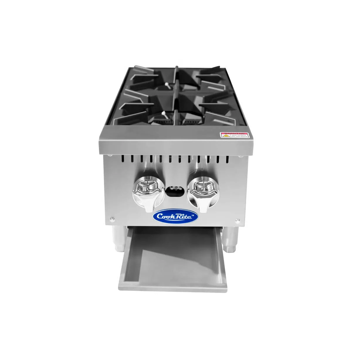 Atosa USA ACHP-2 12" Countertop Gas Hotplate w/ (2) Burners, Manual Controls, 64.000 BTU