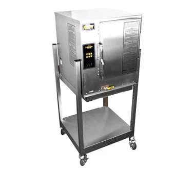 AccuTemp P61201E060 SGL 6 Pan LP Gas Boilerless Convection Steamer w/ Stand, Plumbed, 60.000 BTU