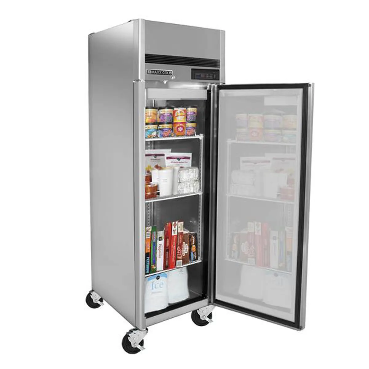 Maxx Cold MCFT-23FDHC 27" 1-Solid Door Reach-In Freezer, Top Mounted, 18.9 cu. ft.