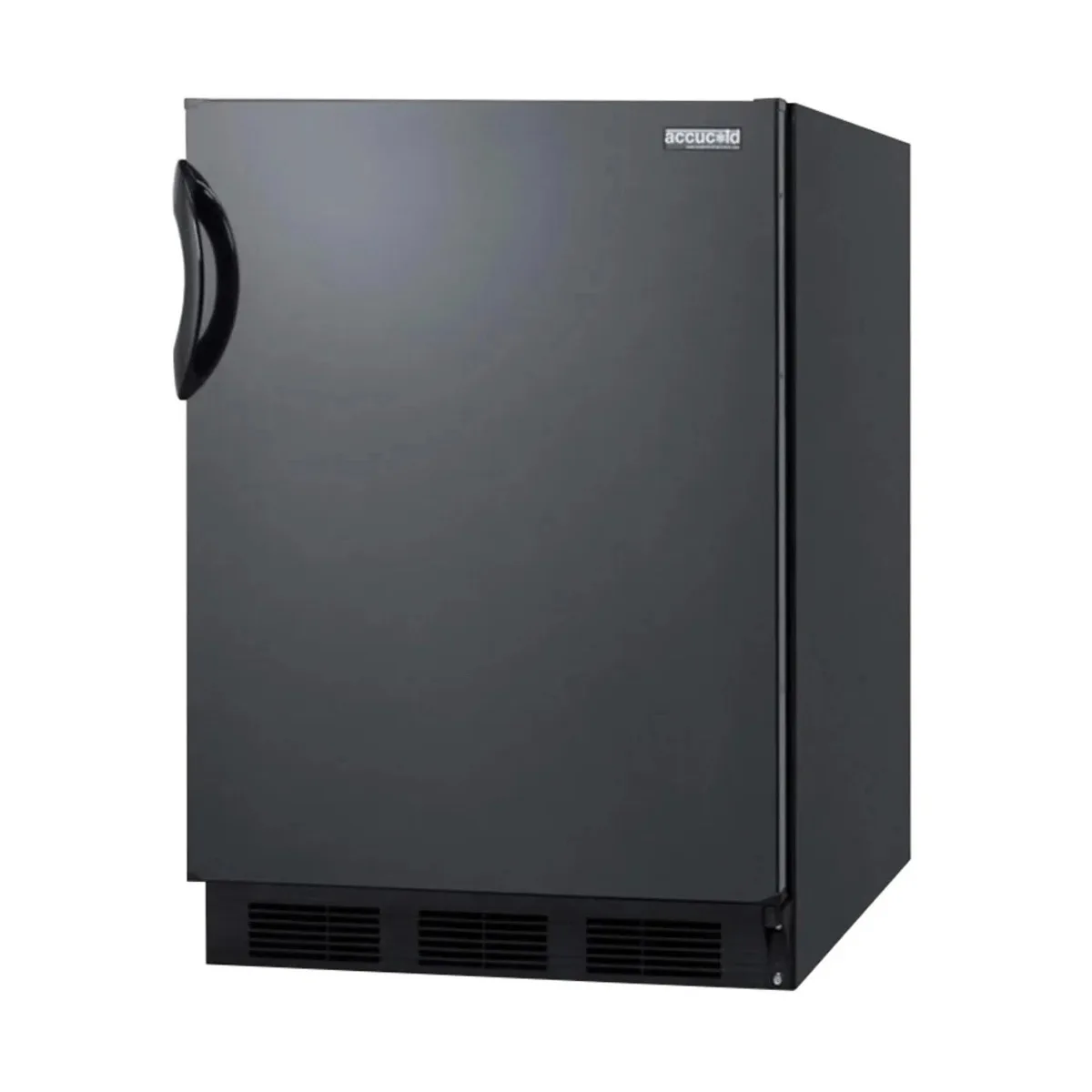 Summit FF7BKBIADA 24" Built-in or Freestanding Undercounter Refrigerator in Black, ADA Compliant, 5.5 cu. ft.