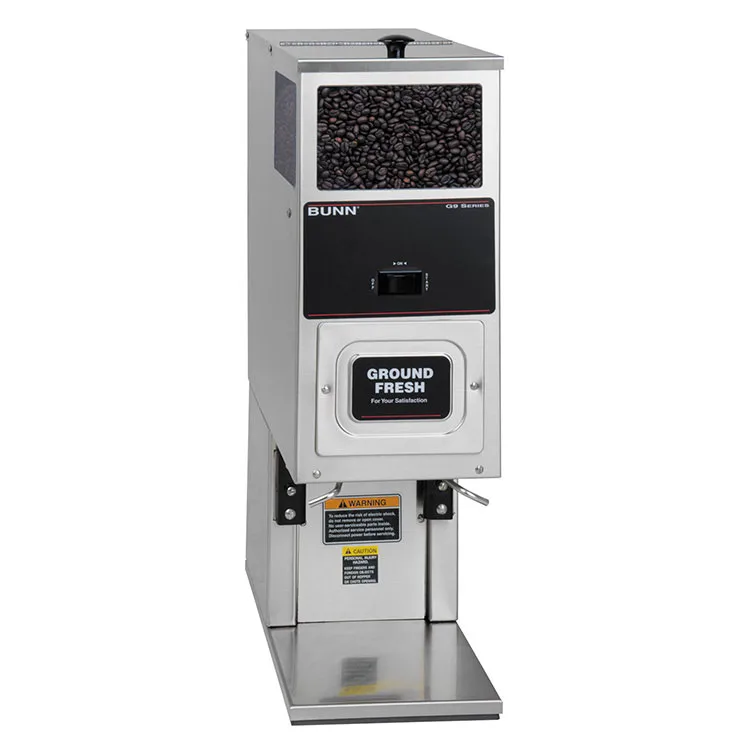 BUNN 05800.0003 G9T HD Coffee Grinder,Portion Control - 9 lb Hoppers - 3/4 HP / 120V - S.Steel Decor