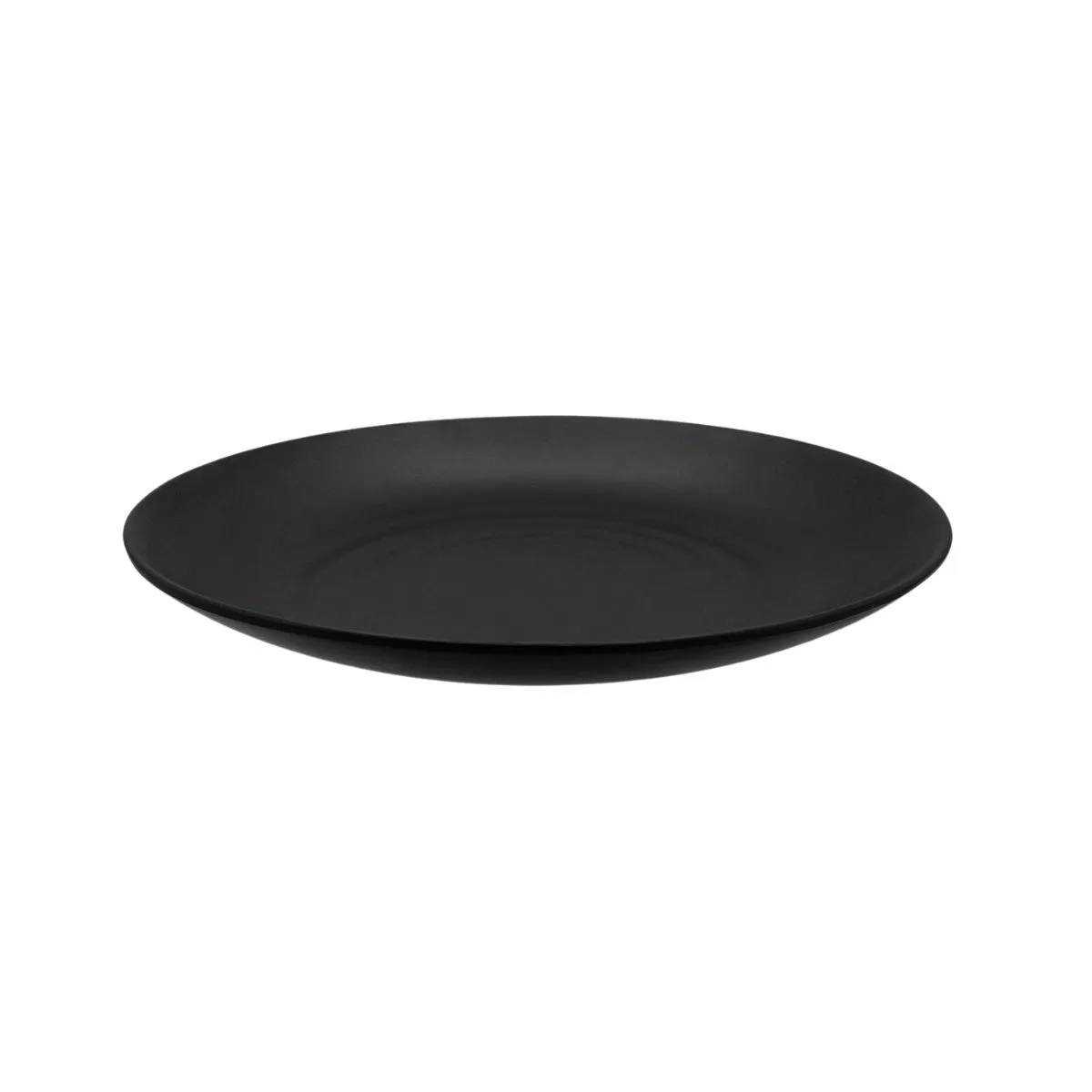 CAC China XCTN-C16 Centennial Plate, 10-1/4" Dia. 1-1/4" H, Round Coupe, Black Porcelain - Dozen