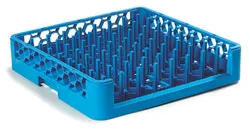 Carlisle ROP14 OptiClean Dishwasher Rack, full size, blue, 2-15/16"H pegs, polypropylene