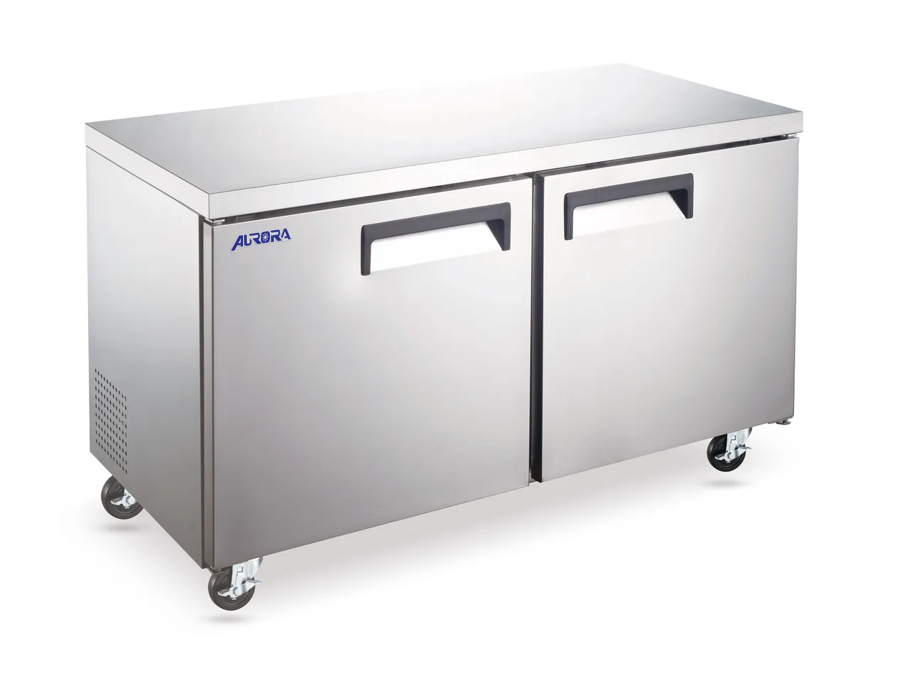 Omcan USA 59055 47" 2-Door Undercounter Freezer, Stainless Steel, 11.3 cu. ft.