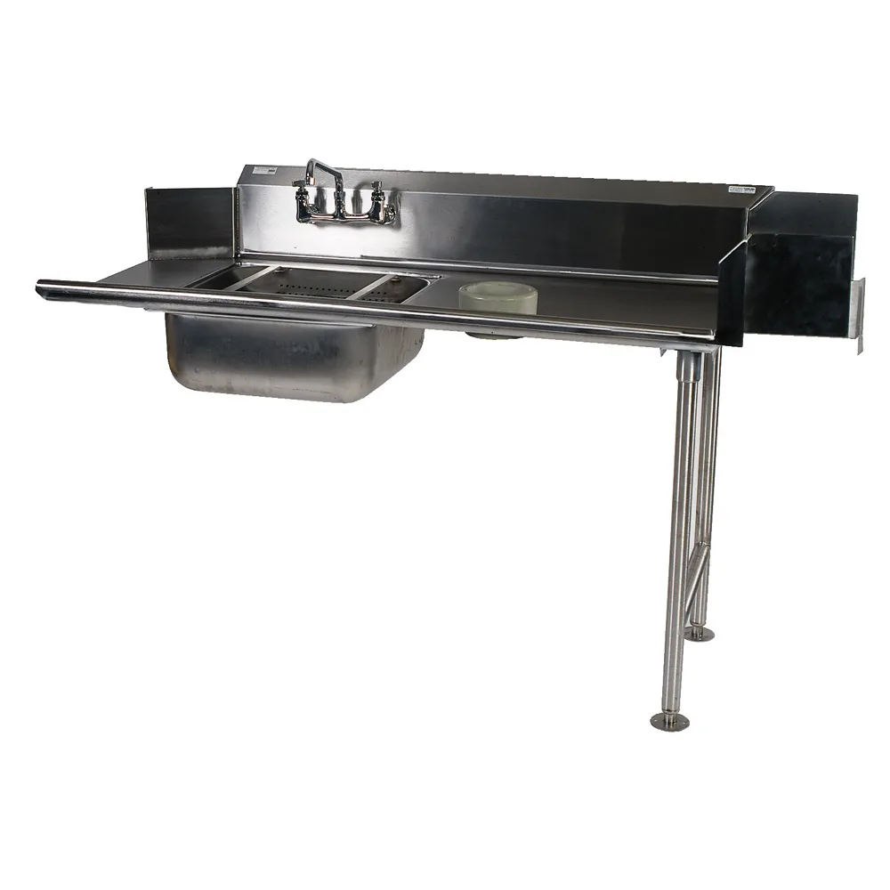 Winholt SDT-16-S-60R 60" Soiled Straight Dish Table, 16‑Gauge Stainless Steel / Right-to-Left