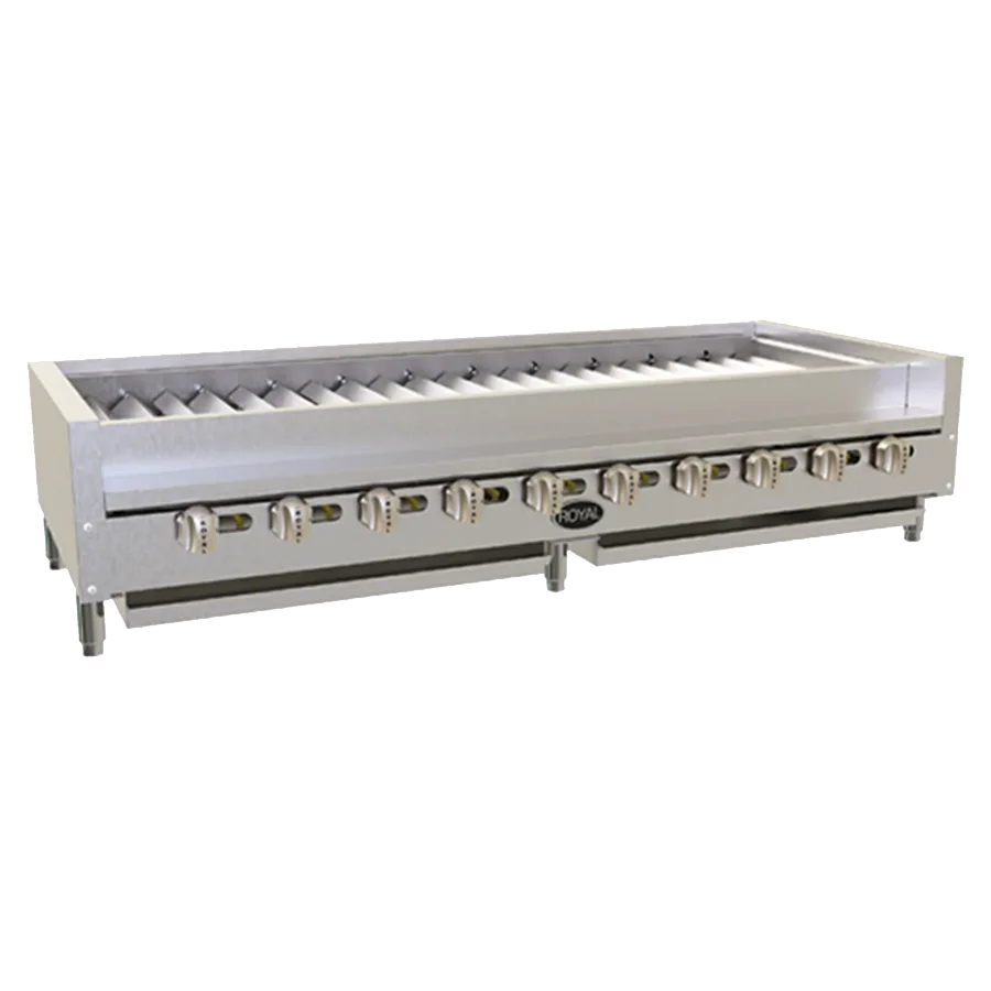 Royal Range of California RSKTB-60 60" Countertop Gas Kabob Radiant Charbroiler, 140.000 BTU