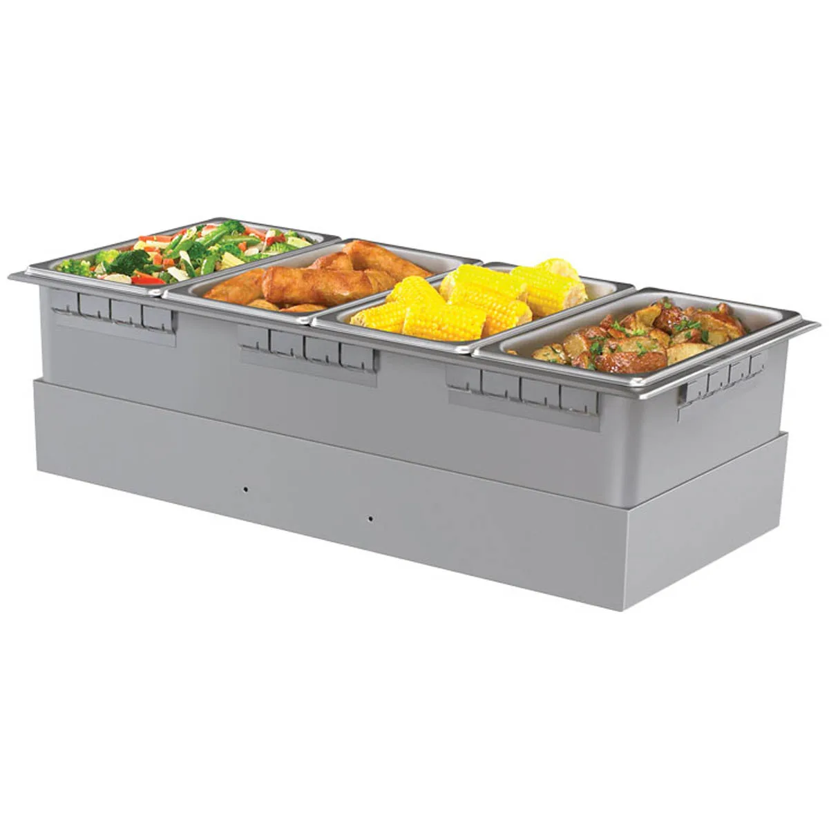 Hatco HWB-43 Drop-In Heated Well, Rectangular, (4) 1/3 Size Pan Cap.