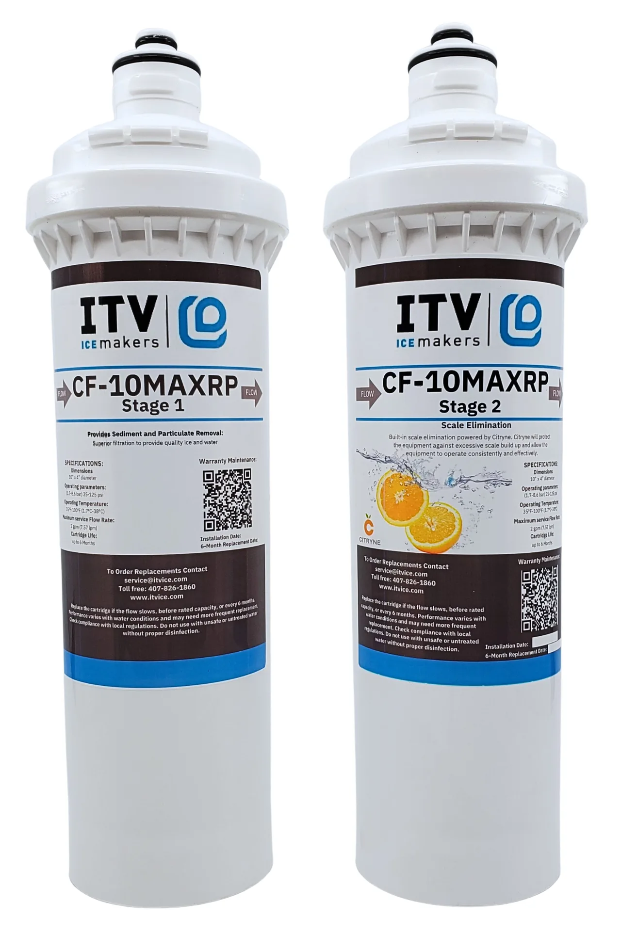 ITV Ice Makers CF-250 MAX FILTER for Multiple Applications Water Filtration System