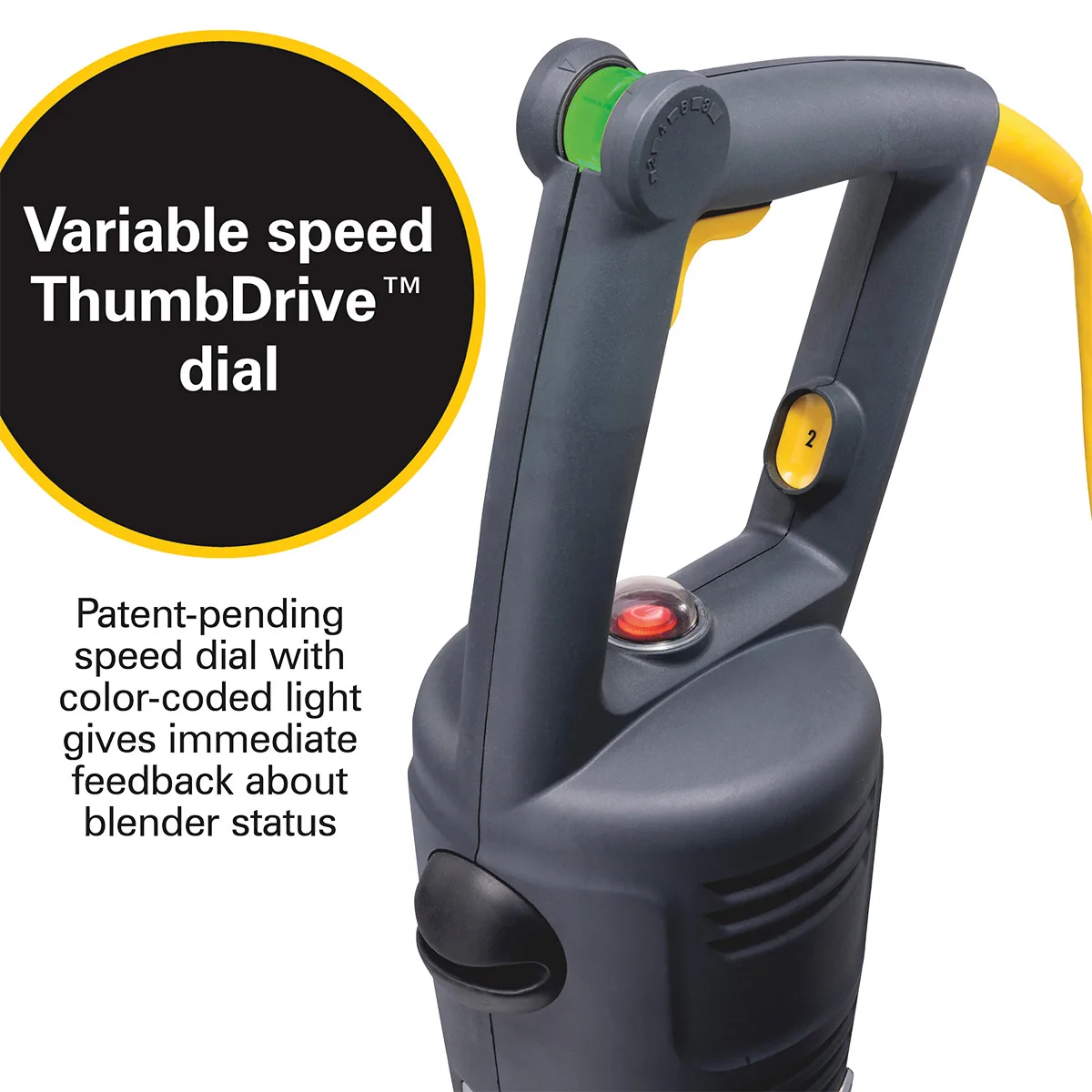 Hamilton Beach HMI018 Bigrig™ Immersion Blender Mixer, with Wall Mount Hanger