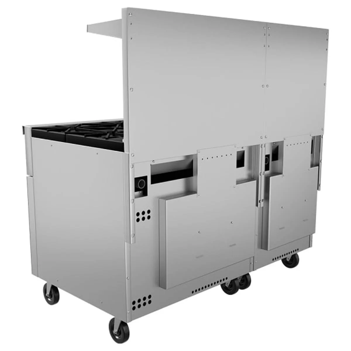 Vulcan 60SC-10B 60" Gas Restaurant Range w/ (10) Open Burners, (1) Standard Oven, (1) Convection Oven, 358.000 BTU
