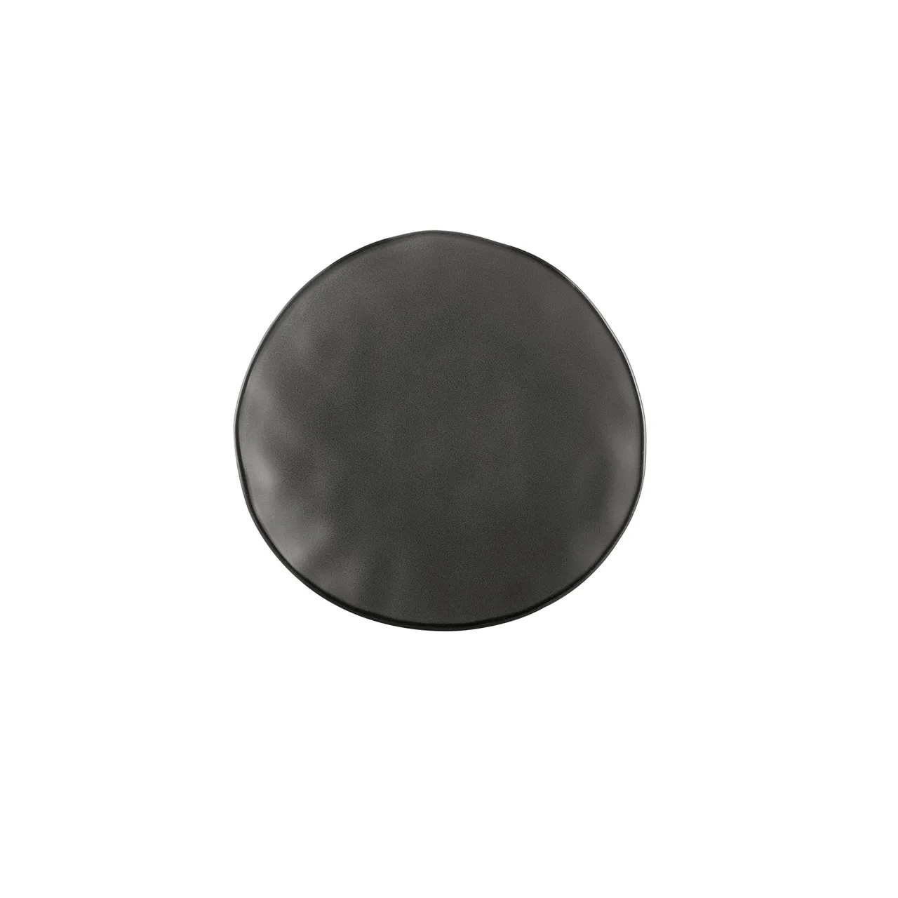 CACChina RFR-8 - Round Plate, 8" L x 8" W x 1" H, Dark Green Porcelain Glaze, Curved Edge - Dozen