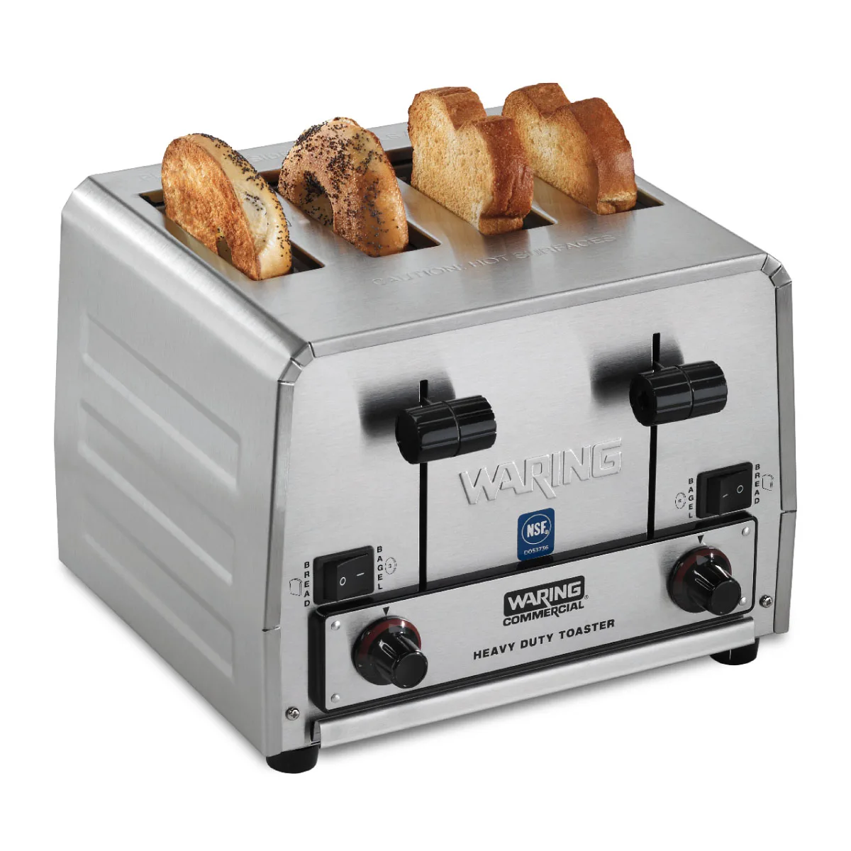 Waring WCT850RC Commercial Switchable Bagel/Bread Toaster, Heavy-Duty