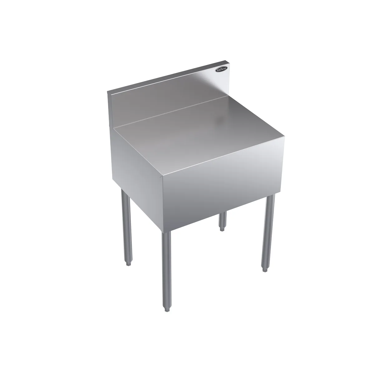 Krowne KR19-RS24 Royal Series 24"W Stainless Steel Underbar Register Stand, 19"D, 30"H, NSF