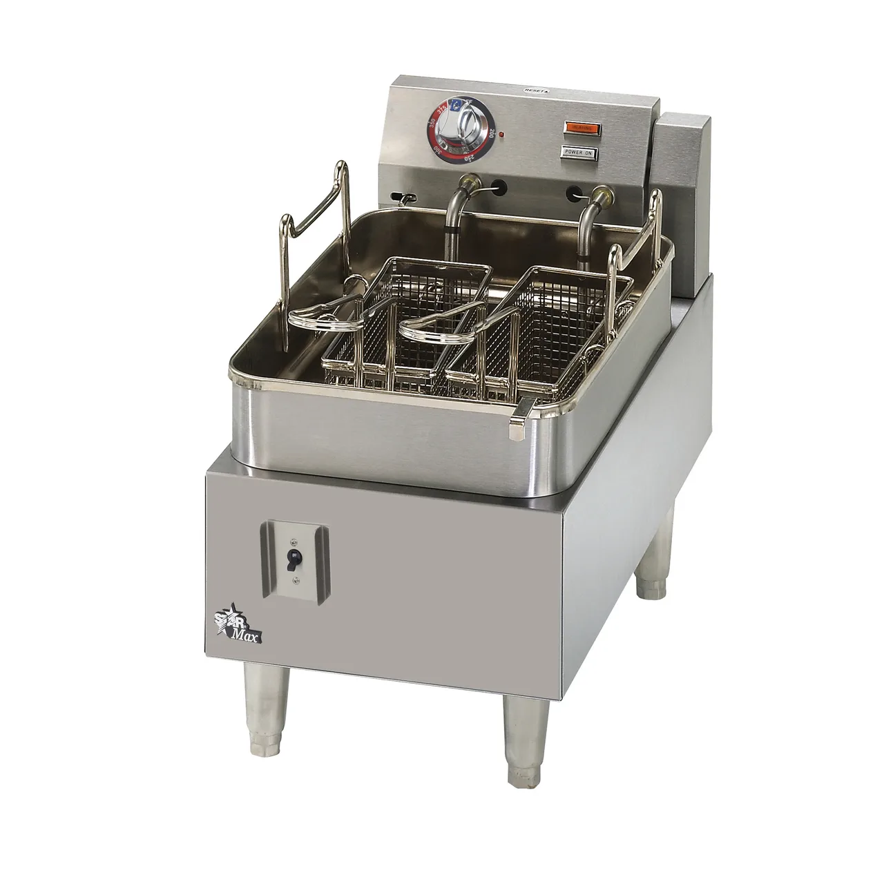 Star 515F Star-Max® Full Pot Countertop Electric Fryer w/ 15-Lb. Capacity, Twin Baskets