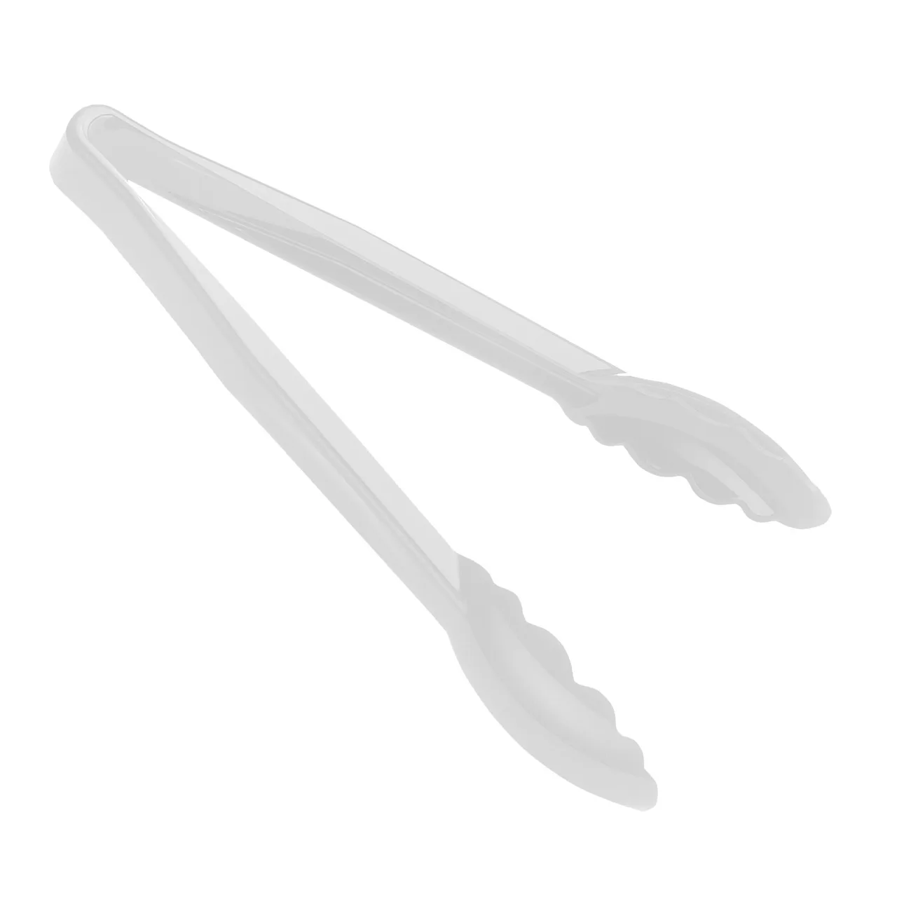 Cambro 9TGS148 Lugano Tongs, 9" Grip, White, Heat‑Resistant -40°F–212°F, NSF, Dishwasher Safe