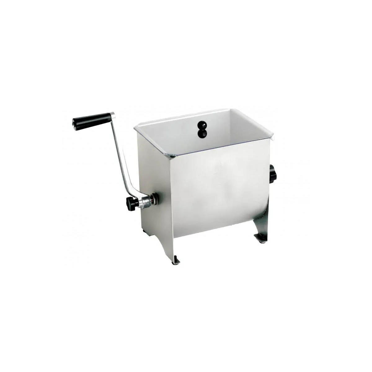Omcan USA 13152 Manual Meat Mixer, 17 lb Capacity, Stainless Steel Stationary Tank, Removable Paddle, Made in Italy