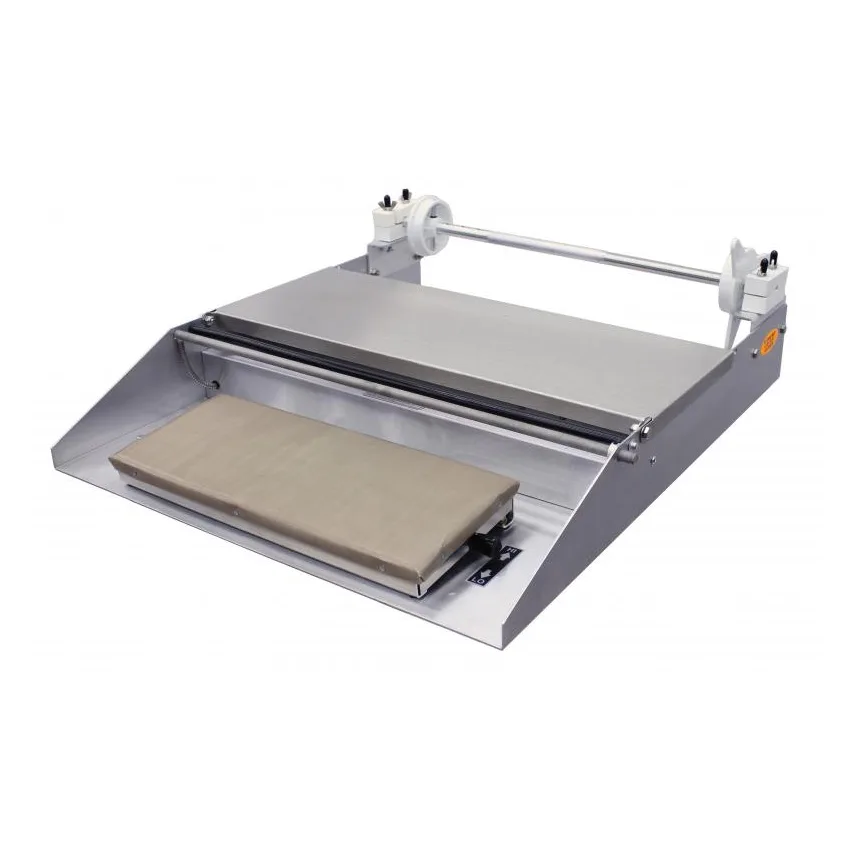 Omcan USA 14428 Roll Film Wrapping Machine, 6" x 15" Hot Plate with Teflon Cover, Aluminum/Steel, 110V