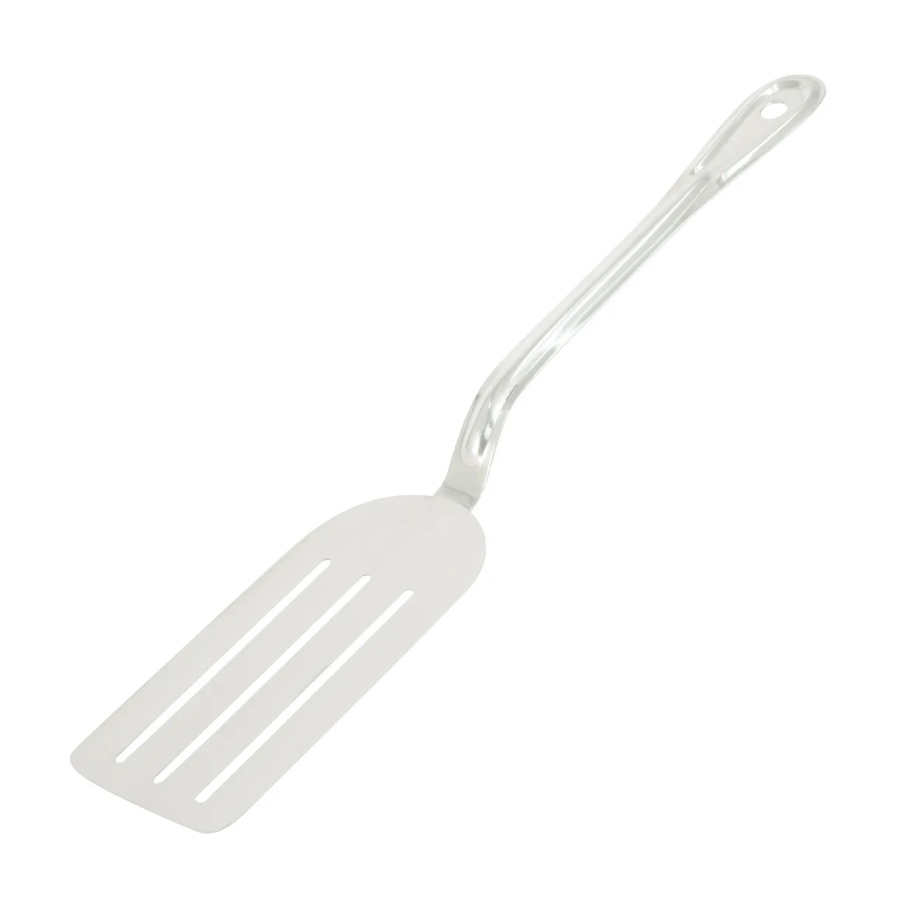 CAC China STNR-14L Stainless Steel Slotted Turner, 14"L, Stainless Steel Handle
