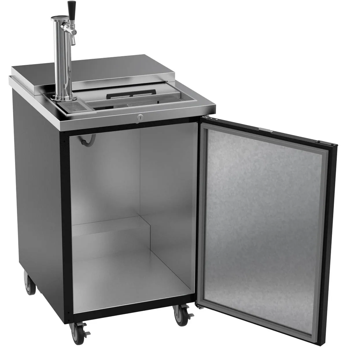 Beverage Air BM23HC-C-B 24" Draft Beer Cooler w/ 1 Keg, 7.66 cu. ft., 1 Single-Tap Tower