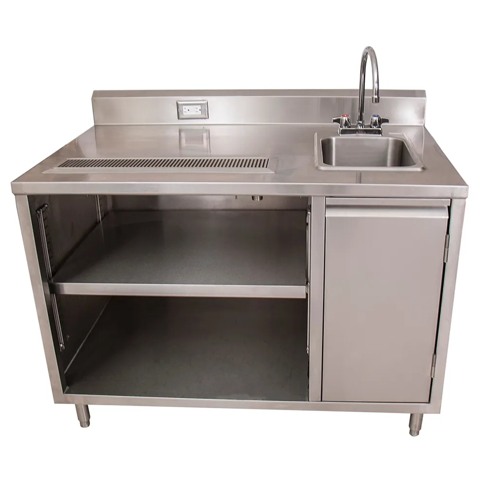 BK Resources BEVT-3048R Beverage Table, 48"W X 30"D