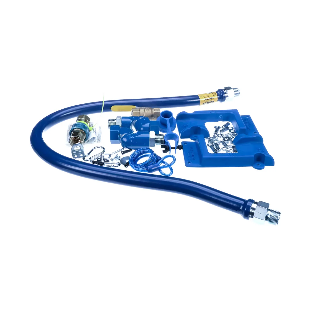 Dormont 1675KIT2S48PS 48" Gas 3/4" Connector Kit w/1 Pair Safety Set and 2 Swivel MAX