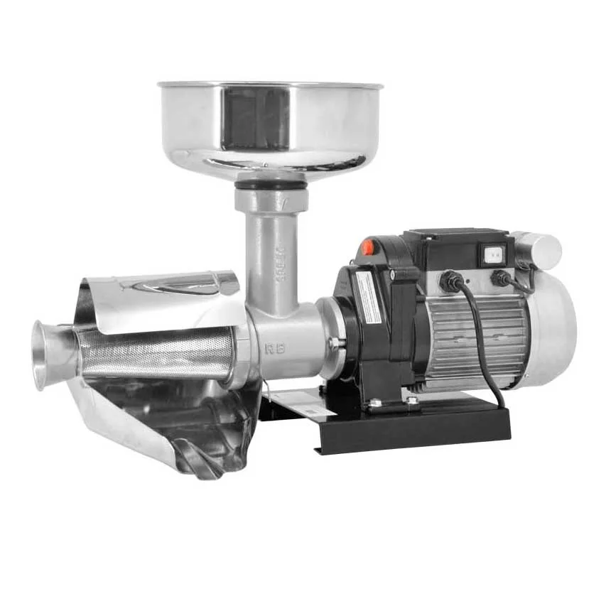 Omcan USA 18903 TS-IT-0110-L Squeezer, 650W/115V, Worm, 18/10 SS Filter Cone, Funnel/Drip Pan, Italy