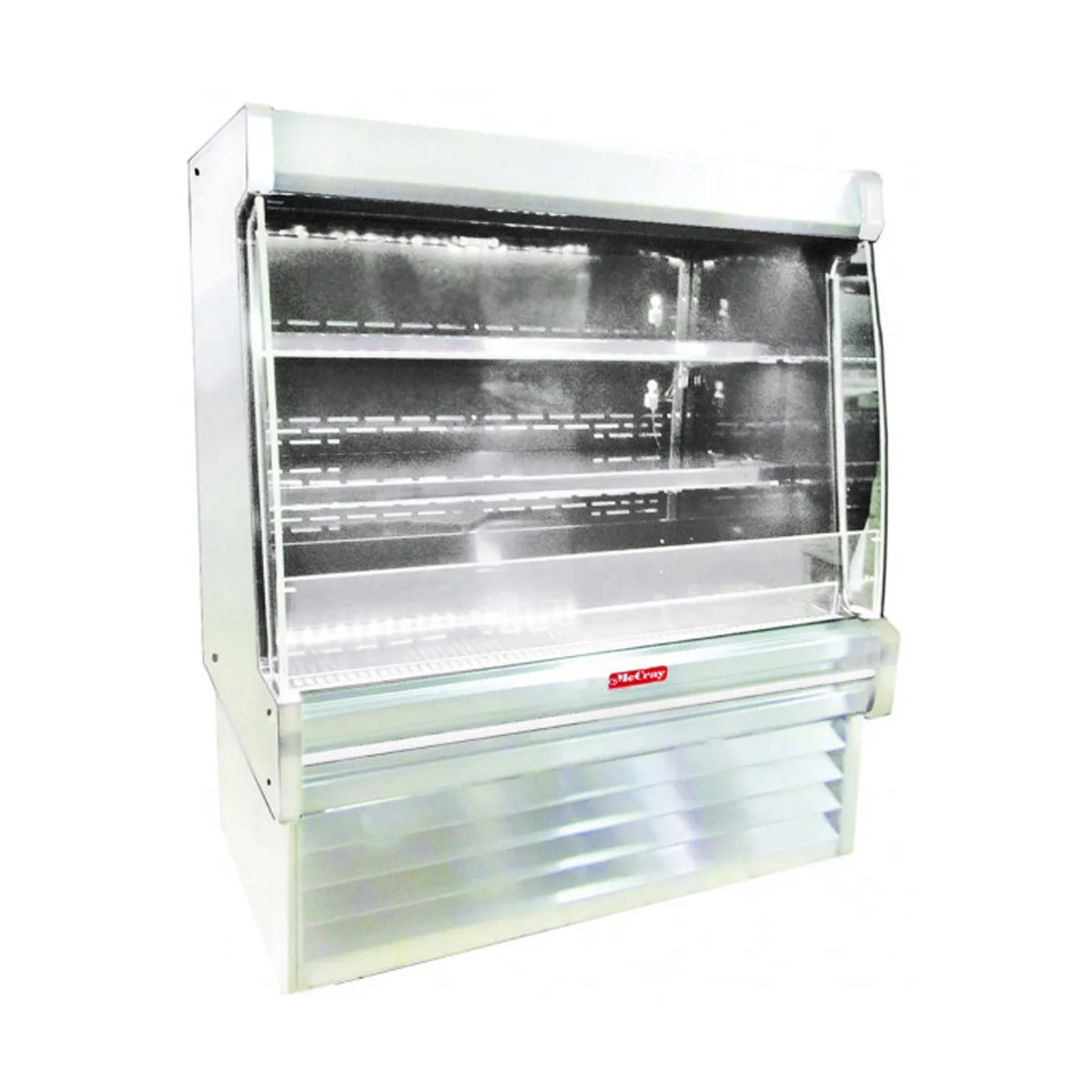 Howard-McCray R-OM35E-3L-S-LED 39" Vertical Packaged Meats Open Merhandiser, Stainless Steel, Remote