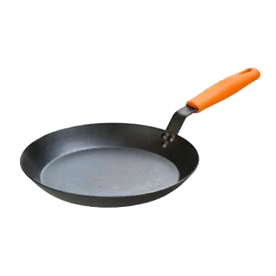Lodge CRS12HH61 Skillet – 12" Dia., 3-1/2" H, Carbon Steel, Riveted Handle, Induction Ready, USA