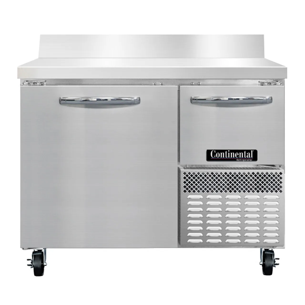 Continental Refrigerator RA43SNBS 43" Worktop Refrigeratorw/ 1 Full & 1 Half Doors