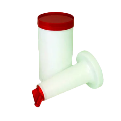 Thunder Group PLSNP01R Storer And Pour, 1 Quart, Color-Coordinated Spout And Cap, Plastic