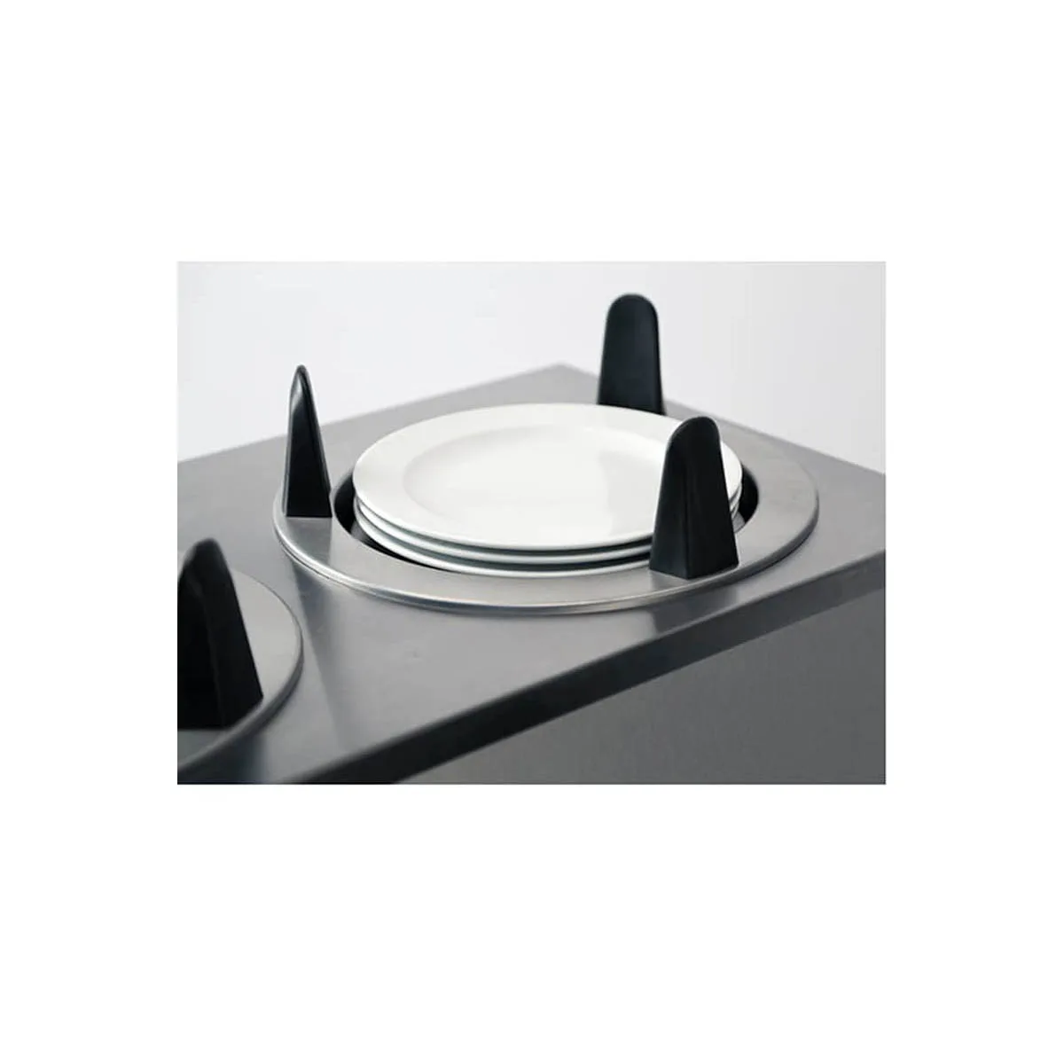 Lakeside 5307 Mobile Enclosed 3-Stack Dish Dispenser w/ 7.25" Dia. Dish Size, Unheated