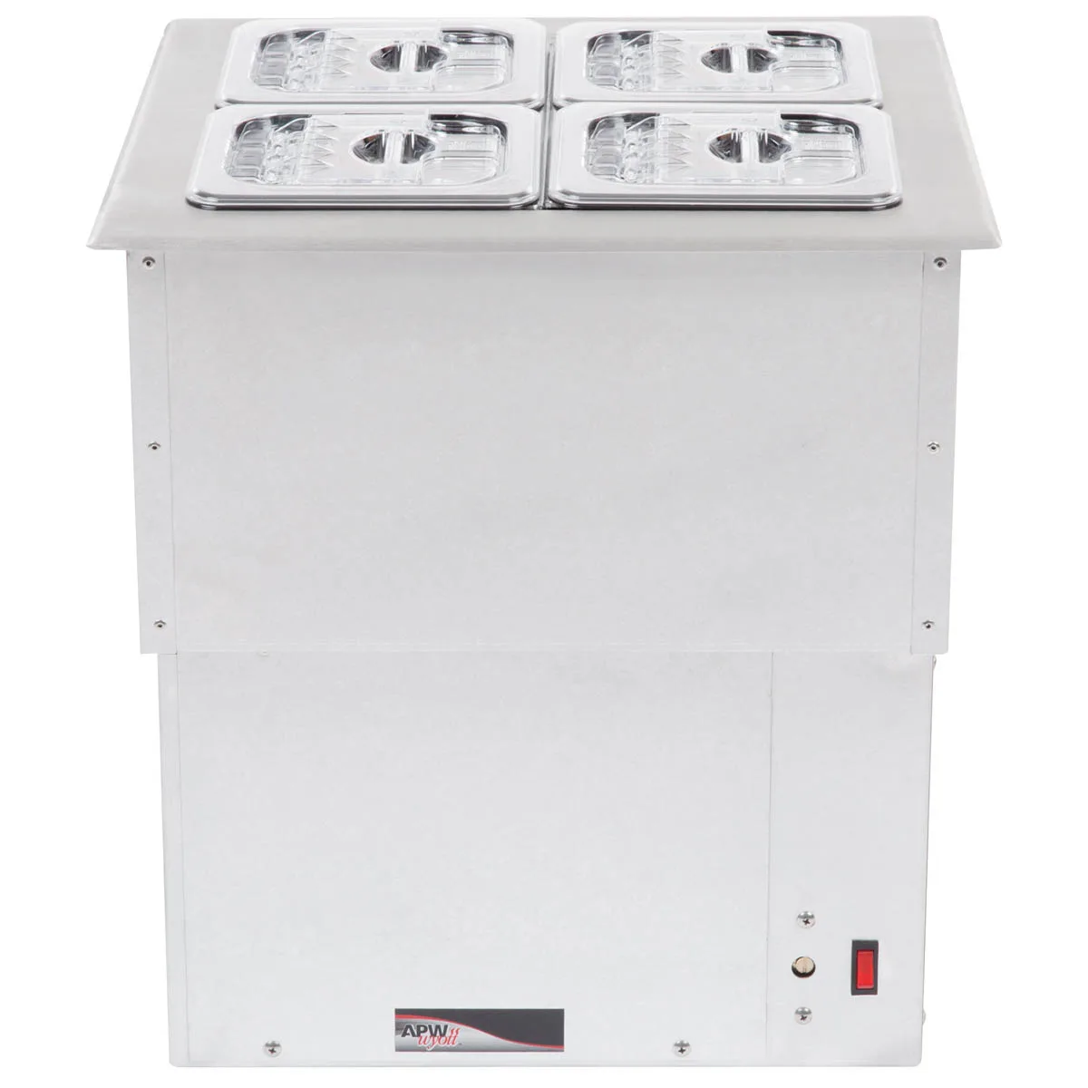 APW Wyott RTR-4DI Drop-In Refrigerated Cold Well, 4 x 1/6 size pans