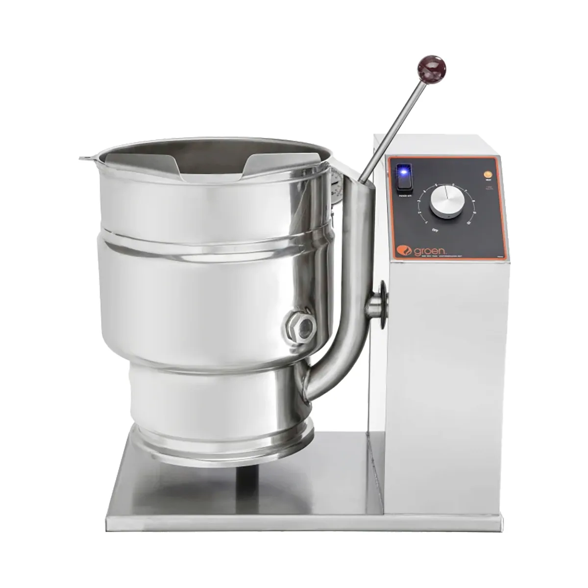 Groen TDB-40C 10 Gallon Countertop Tilting 2/3 Steam Jacketed Electric Kettle, Classic Controls