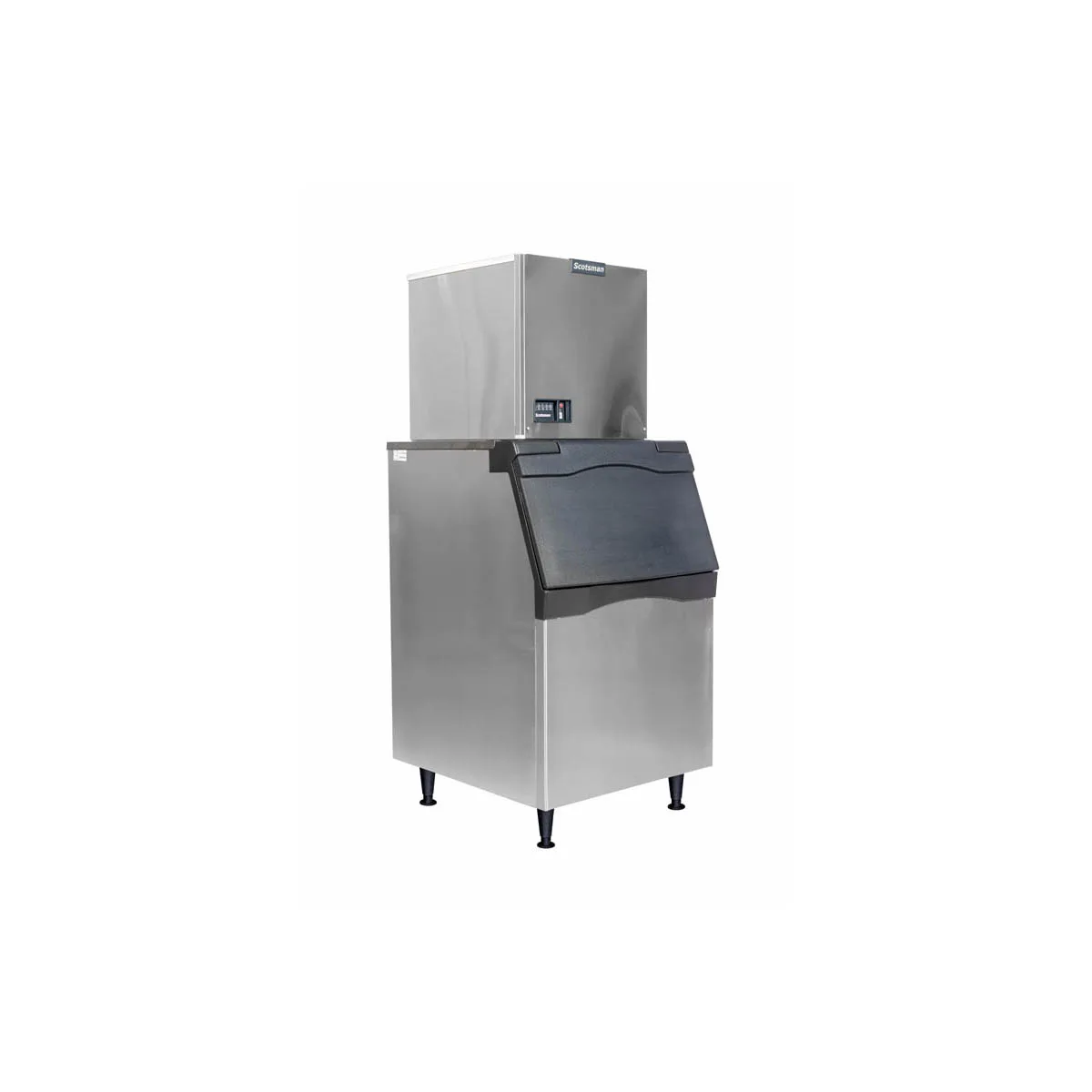 Scotsman MC0522SWX-1/B530P/KBT27 Water Cooled Half Cube 480 lb Ice Machine with Bin, 536 lb Plastic